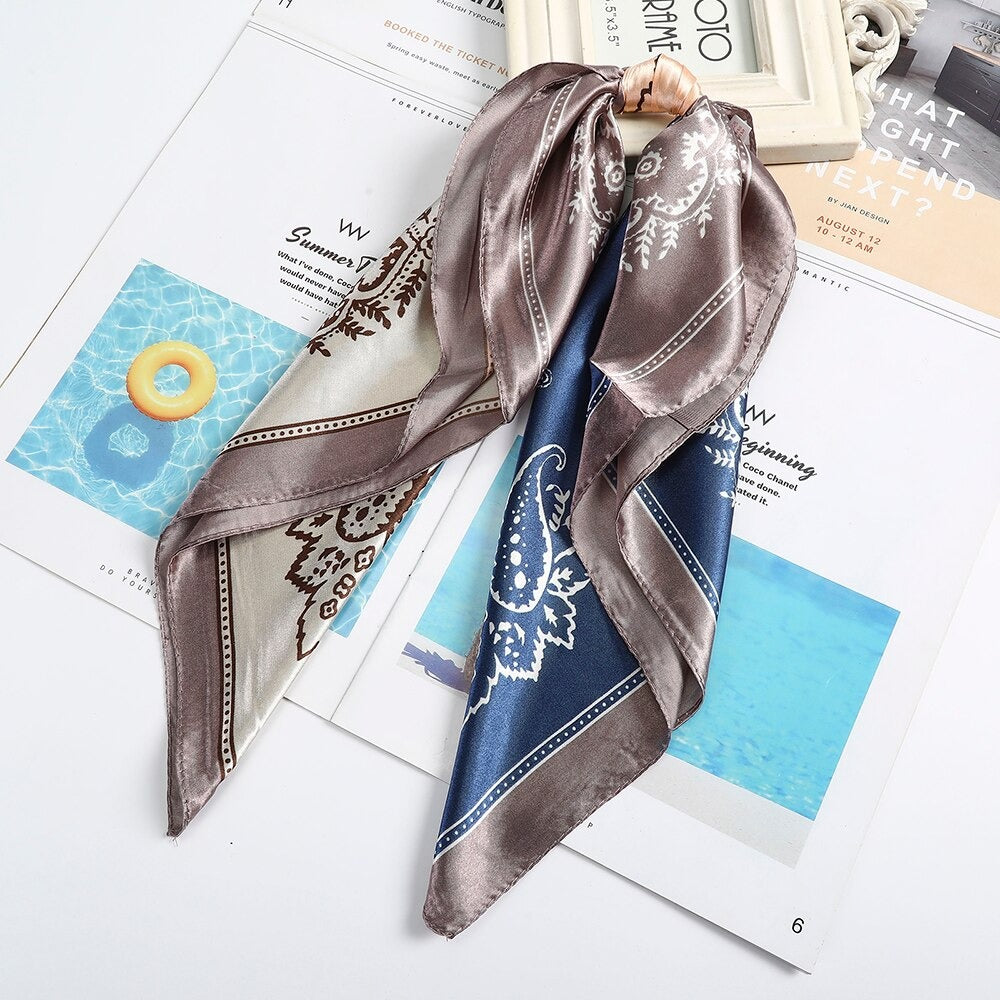 Square Silk Womens Handkerchief