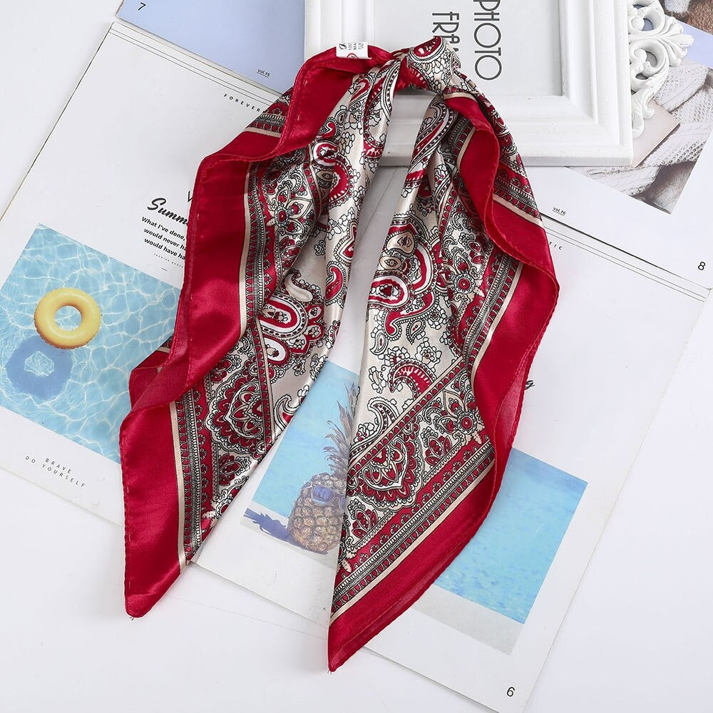 Square Silk Womens Handkerchief
