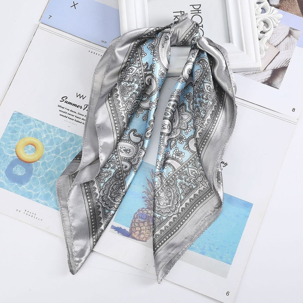 Square Silk Womens Handkerchief