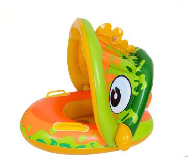 Baby Pool Float With Sunshade Swimming Baby Float Pool Water Toy Baby Float With Canopy