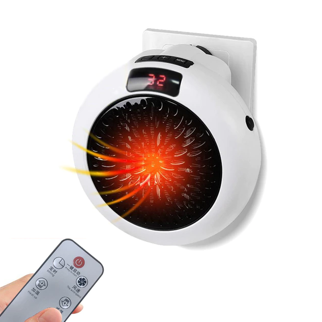 Mini Wall Electric Heater Portable Home Office Desktop Warm Fan Silent Electric Space Heater