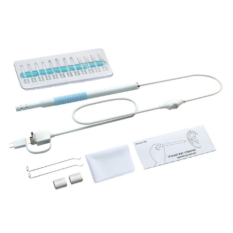 Endoscope Ear Cleaning Medical Otoscope Cleaner Ear Sticks Ear Cleaning Kit Removal Tool