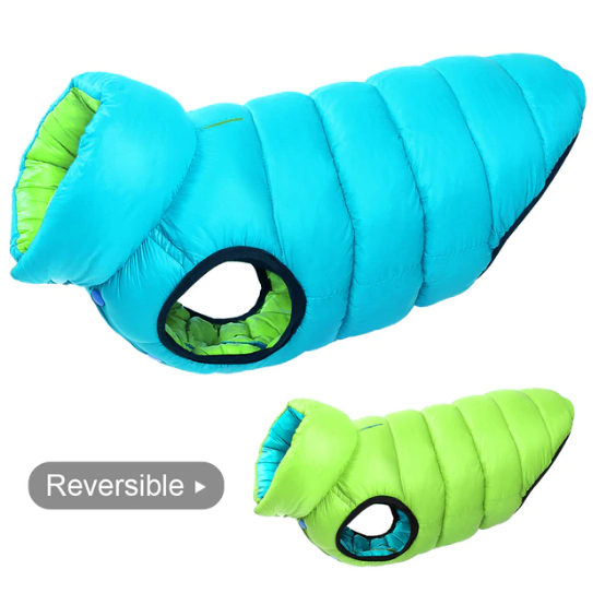 Dog Winter Coats Reversible Winter Jacket For Large Dogs Waterproof Dog Warm Coats