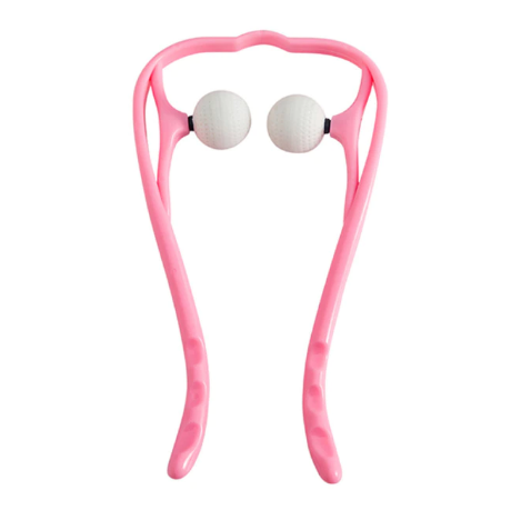Neck Trigger Point Massager Therapy Relieve Hand Roller Massage Device Shoulder Dual Trigger