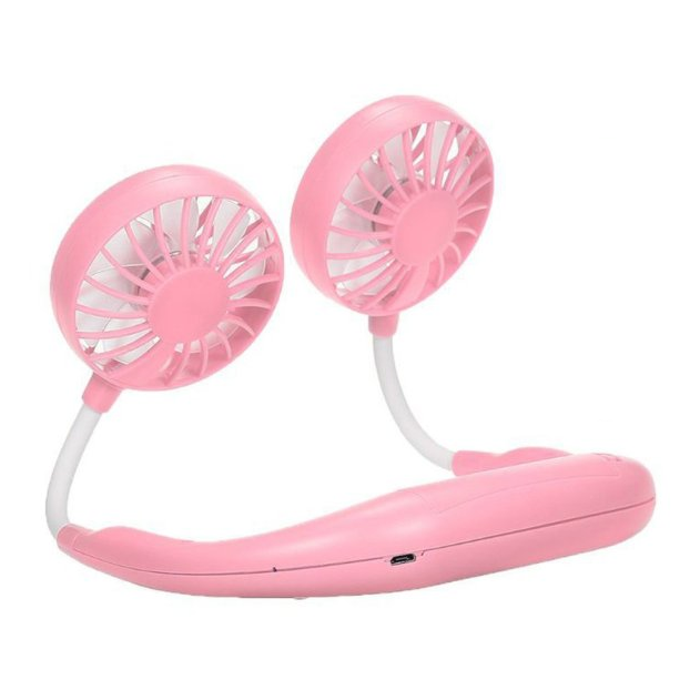 Around The Neck Fan Portable Mini Hanging USB Rechargeable Necklace Fan Mini Air Cooler