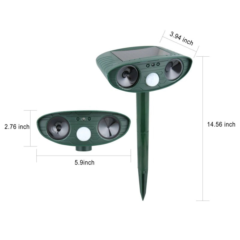 Ultrasonic Squirrel Repeller Small Animals Repeller Ultrasonic Solar Energy Motion