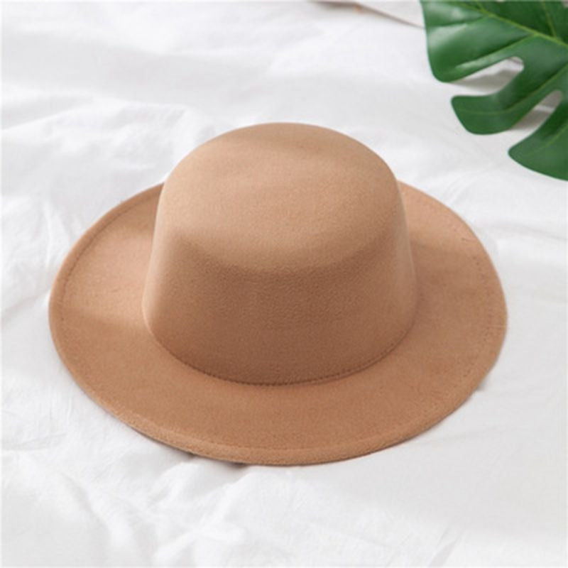 Woolen Women Hat Wide Brim Fedora Felt Fedoras Hats