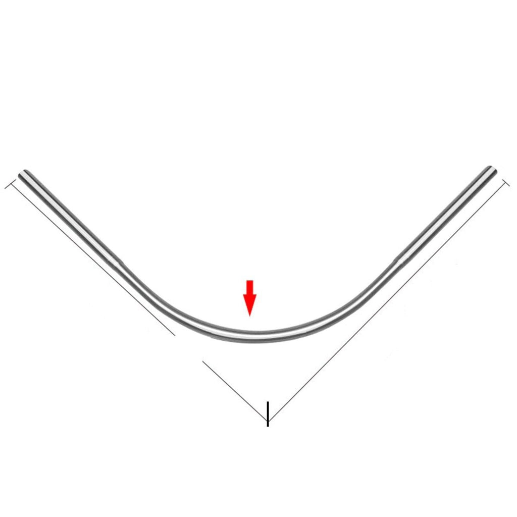 U-Shaped Retractable Curved Shower Rail Stainless Steel Rail Rod