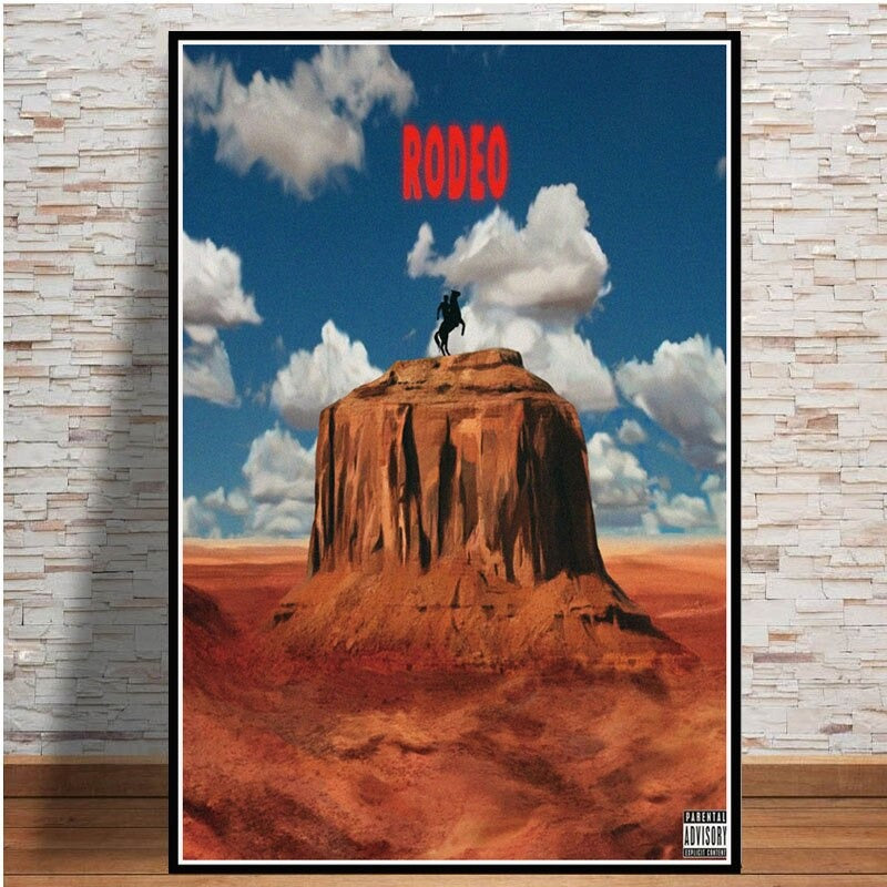 Hot Travis Scott Astroworld Rap Music Singer Wrapped Canvas