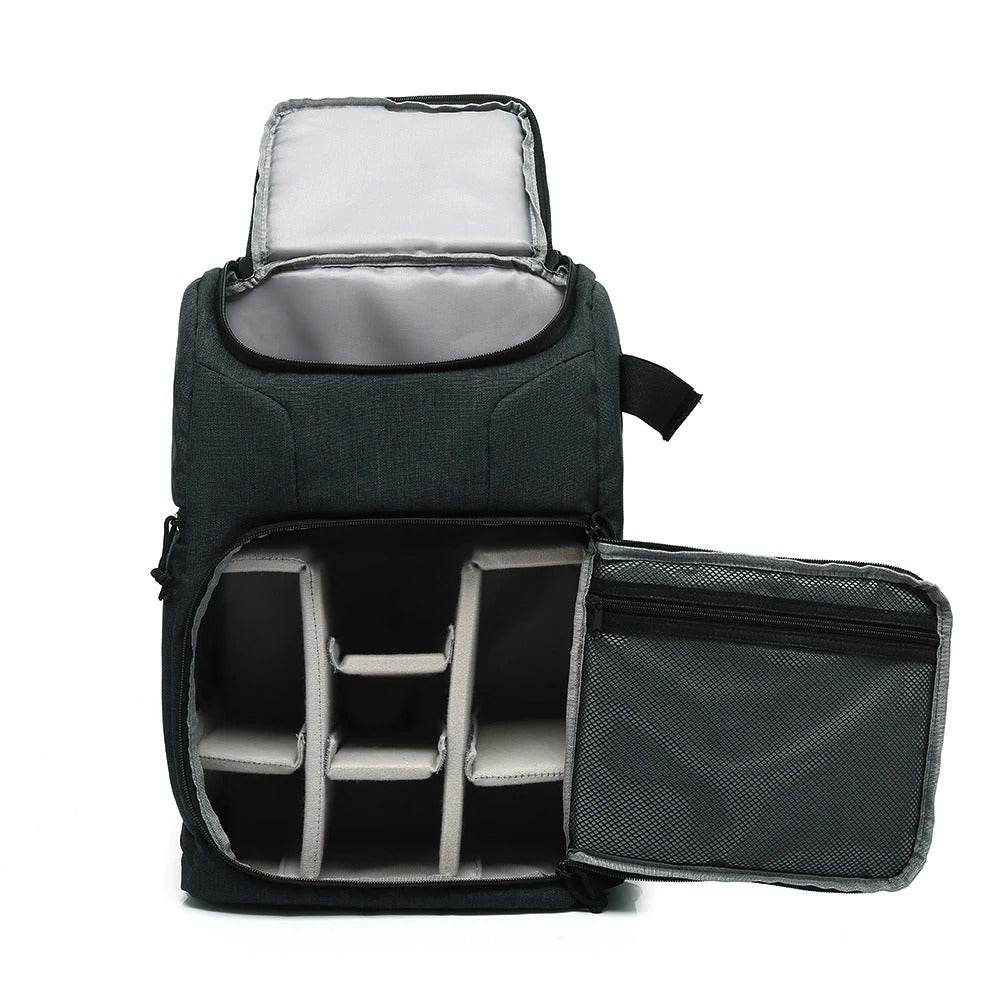 Waterproof Waxed Canvas Camera Backpack Fit 15.6 Inches Laptop
