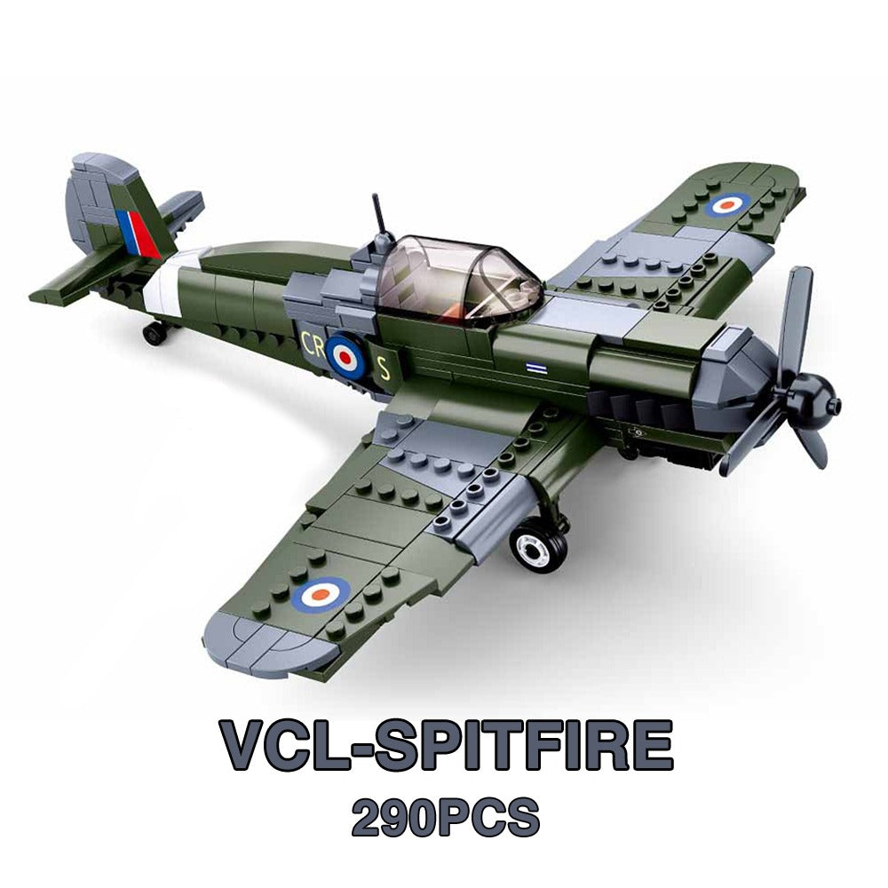 Military Vehicles Plane and Bomber WWII US Army Marines Swat Special forces German Soldier Weapon Model Building Blocks Brick