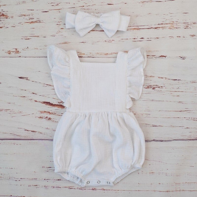 Organic Cotton Girl Jumpsuit Organic Baby Clothes