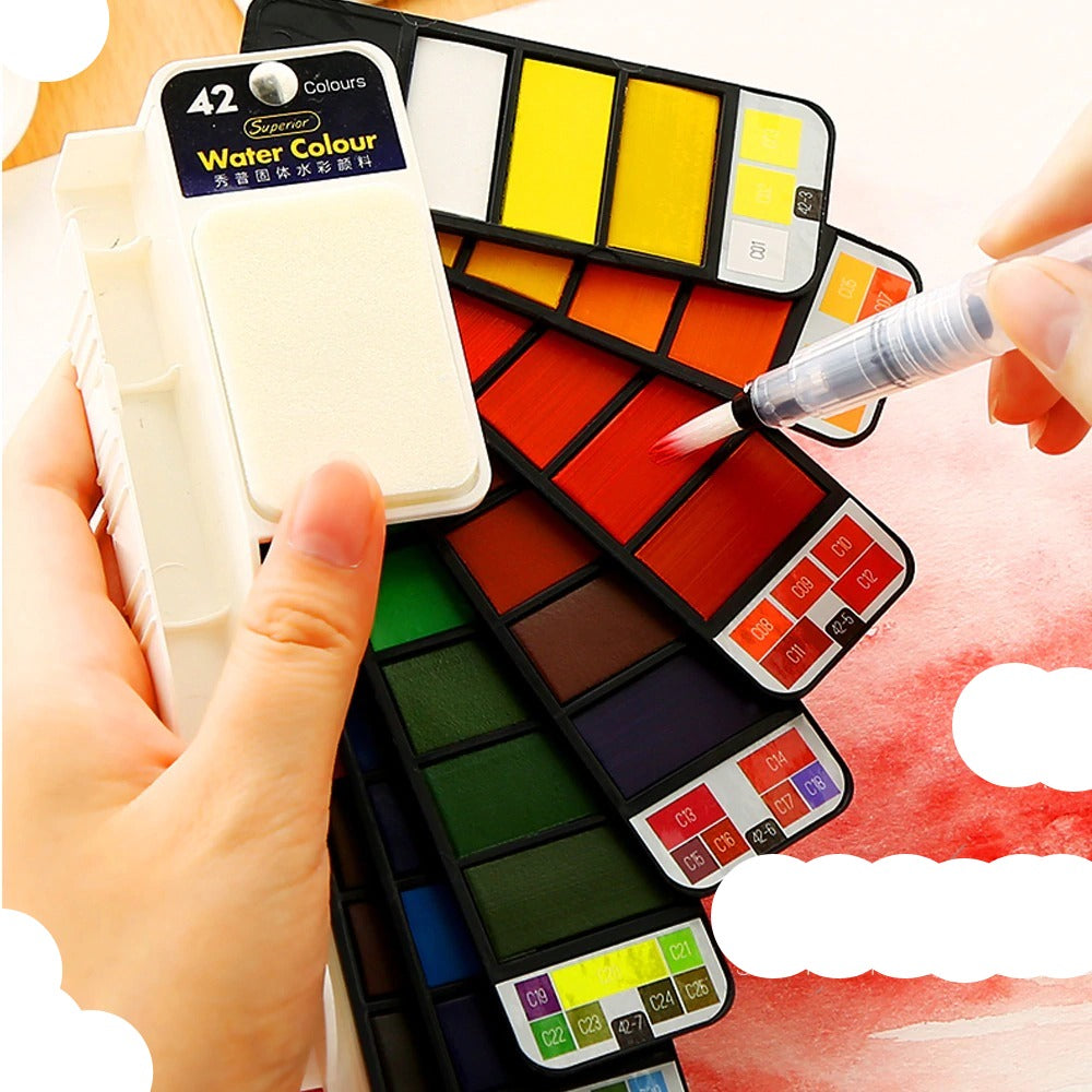 Foldable Watercolor Paint Set, Painting For Kids, Art Kits For Kids,