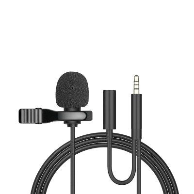 Portable Clip-on Lapel Cell Phone Microphone Mini Microphone USB-C Type 3.5 Jack and iOS
