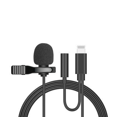 Portable Clip-on Lapel Cell Phone Microphone Mini Microphone USB-C Type 3.5 Jack and iOS