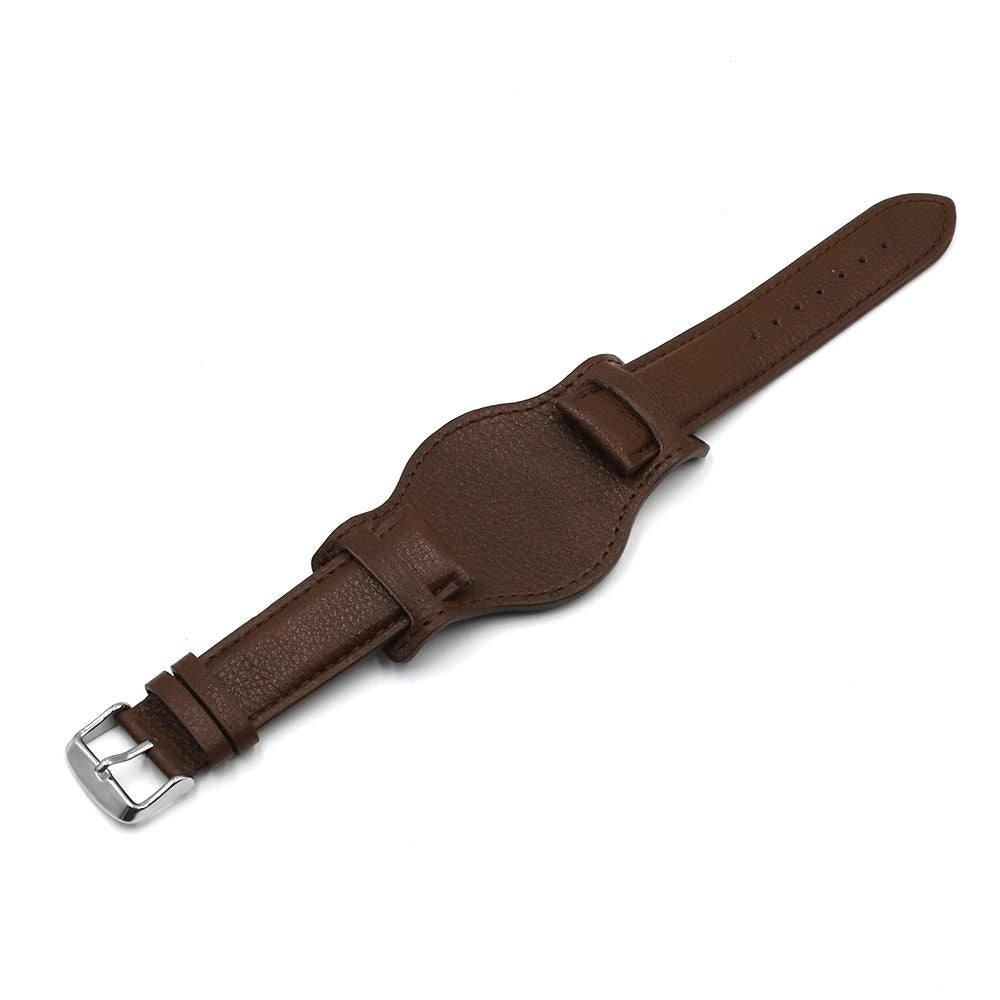 Vintage Genuine Leather Cuff Watch Band Strap
