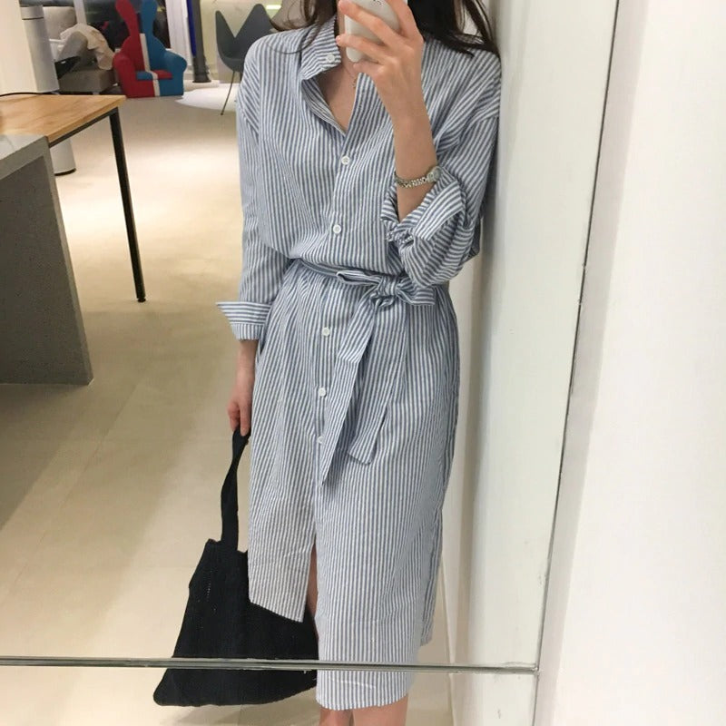 Linen Dress Autumn Summer Style