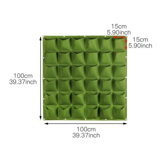 Multiple Pockets Wall Hanging Planting Bags