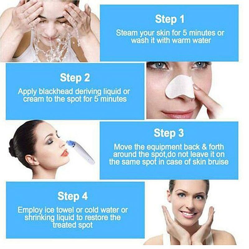 4 Heads T-zone Electric Acne Remover Pore Suction