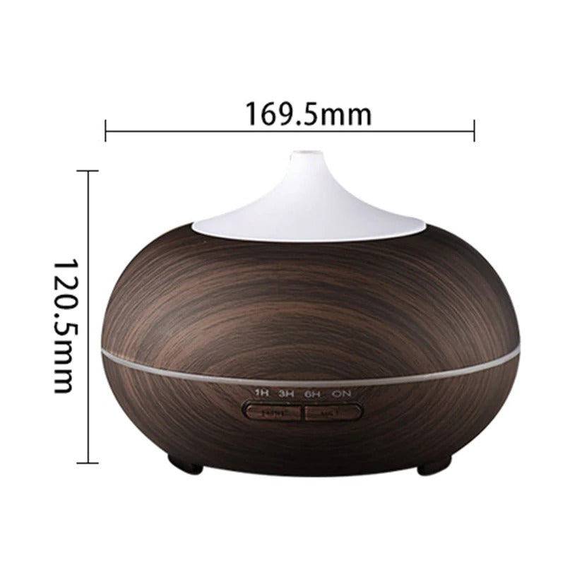 WiFi Smart Home 400ml Essential Oil Diffuser Alexa and Google Home Dark Wood