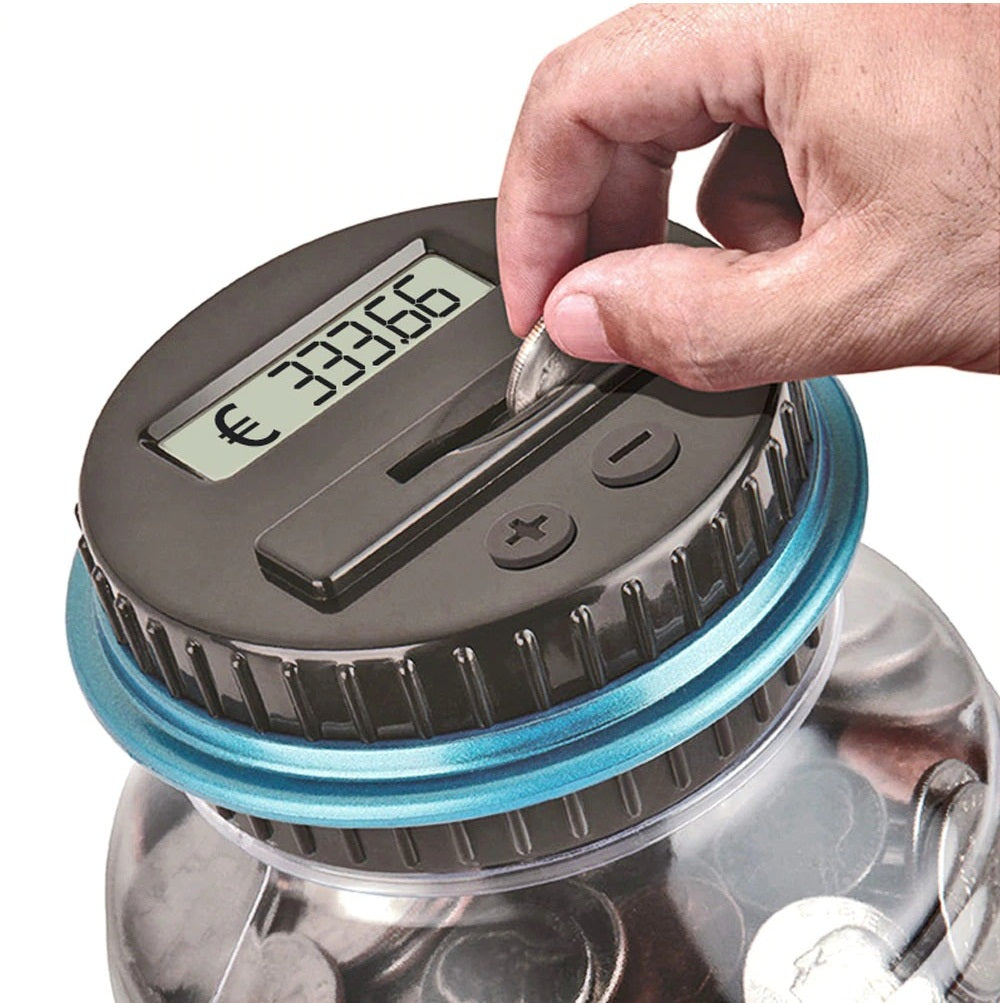 Digital LCD Counting Coin and Money Jar