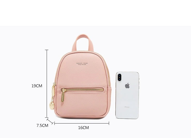 mini leather backpack