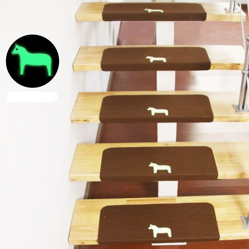 Set of 2 Non-Slip See Through Carpet Stair Treads
