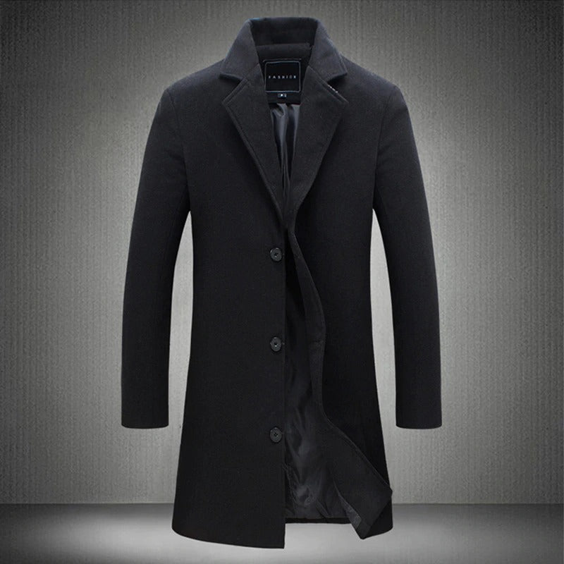Mens Coat Slim Fit Coat Casual