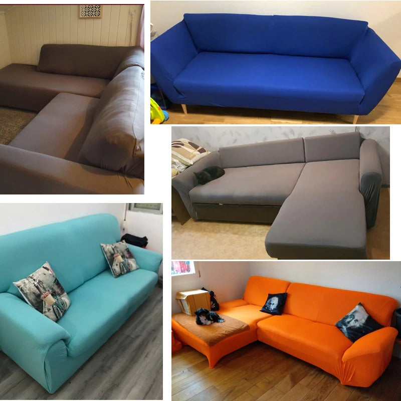 Solid Stretchable Sofa Covers differen sizes and colors