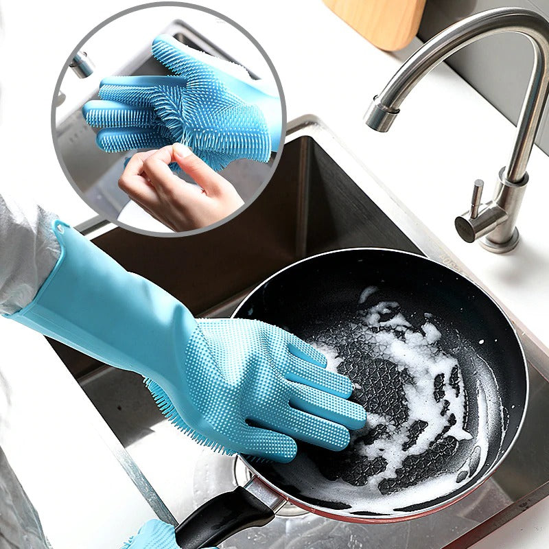 Scrubbing Gloves Dishwashing Cleaning Gloves