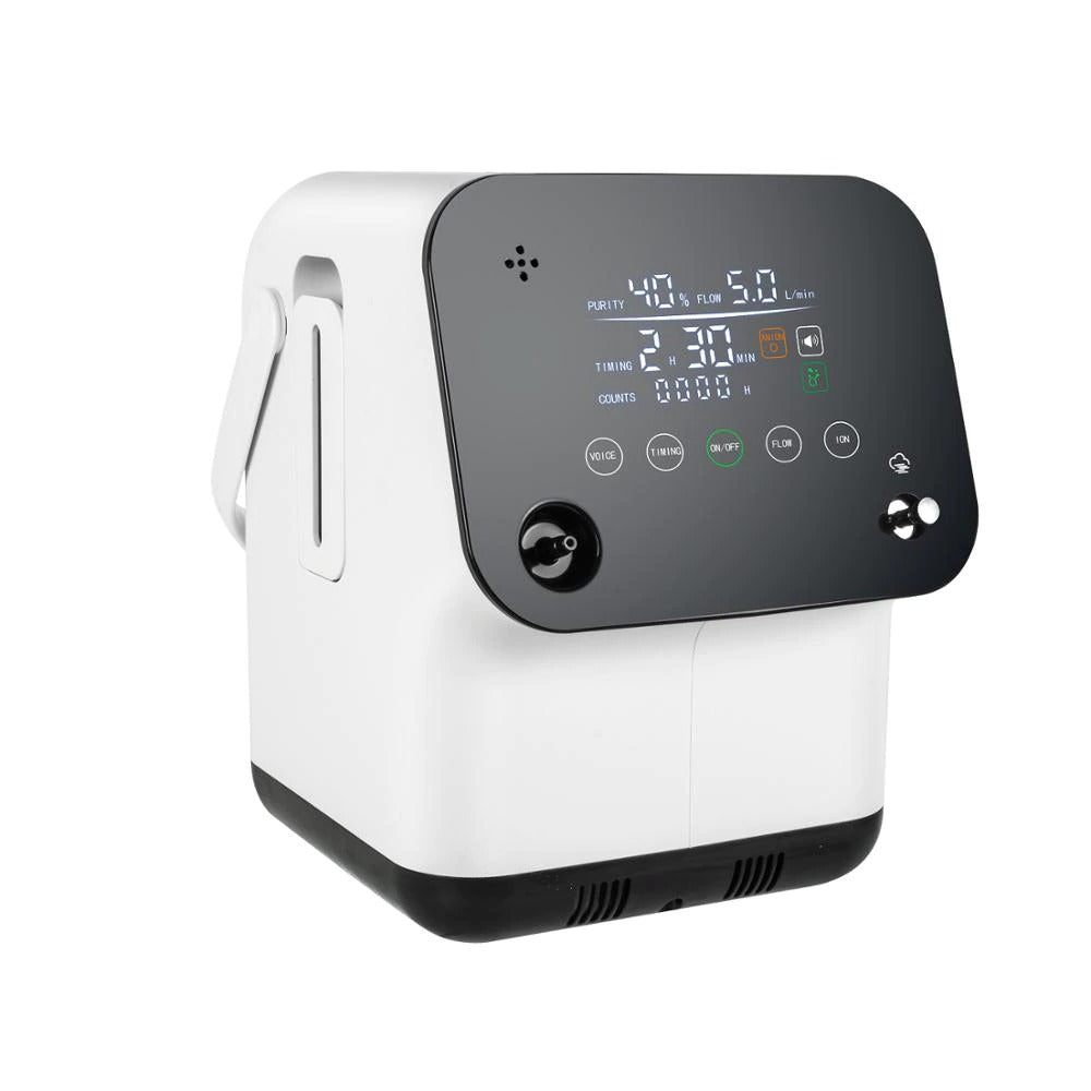 Portable Oxygen Concentrator Touch Adjustable Full Oxygen Therapy at Home