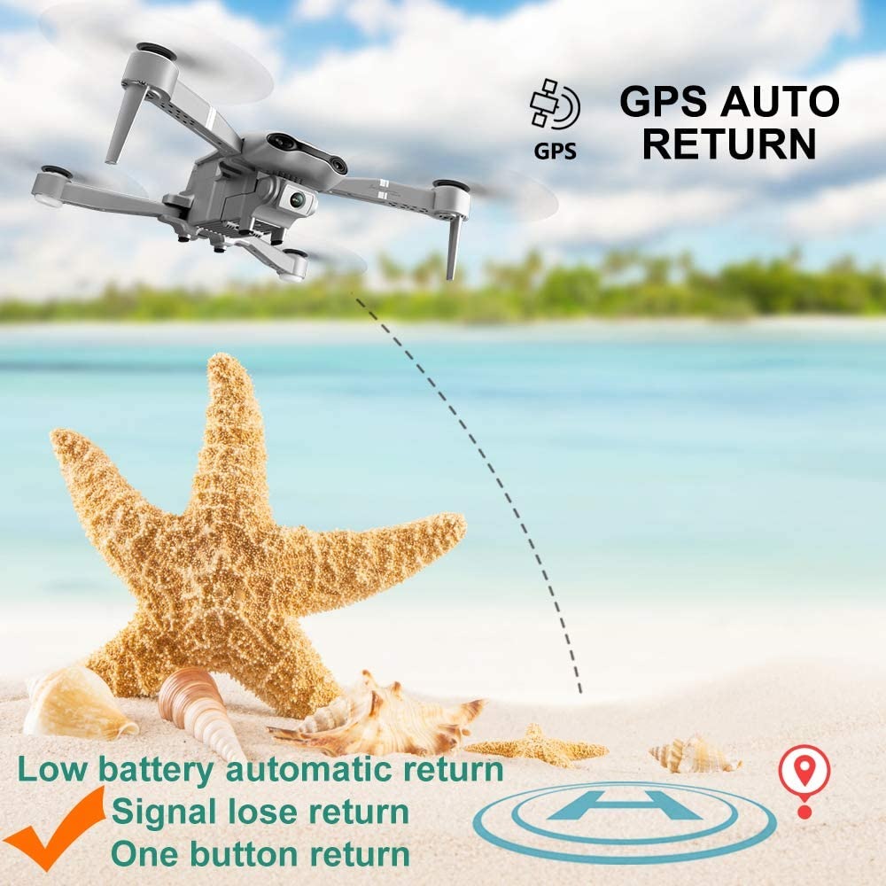 Drone with HD Camera K100 5G WiFi live video FPV 1080P HD Wide Angle Camera Foldable