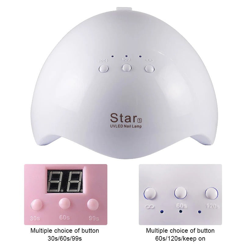 12W Nail Dryer Machine UV LED gel nail Lamp Portable Micro USB