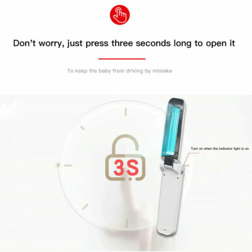 UV Sanitizer Handheld Wand Folding Light Kill Bacteria Sanitizing Wand UV Sterilizer