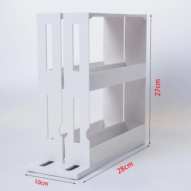 1Set Multifunction Rotating Jars Spice Rack Cabinet