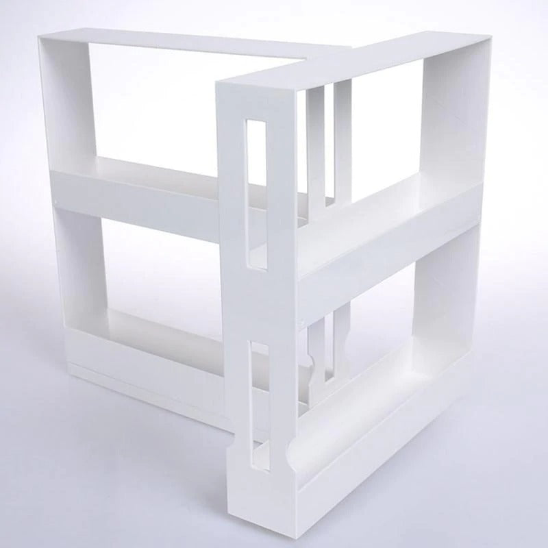 1Set Multifunction Rotating Jars Spice Rack Cabinet