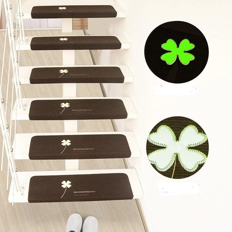Set of 2 Non-Slip See Through Carpet Stair Treads