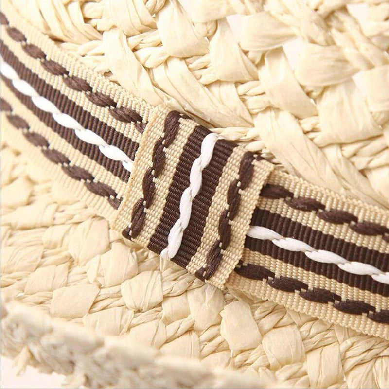 Mens Straw Fedora Hat Vintage Panama Hat