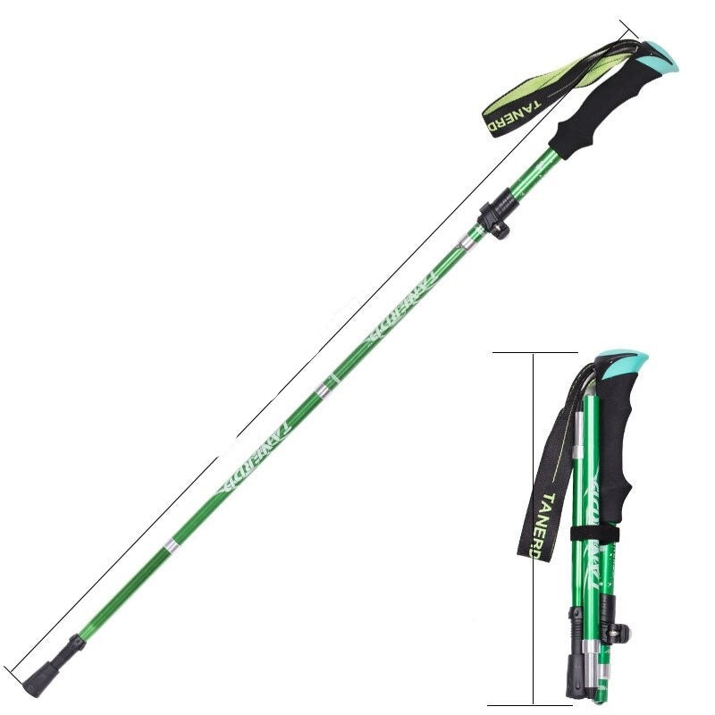 Foldable Walkig Stick for Hiking Portable Trekking Poles Ultralight Hiking Poles