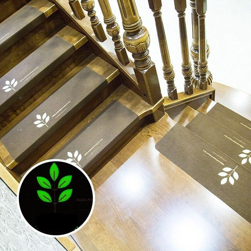 Set of 2 Non-Slip See Through Carpet Stair Treads