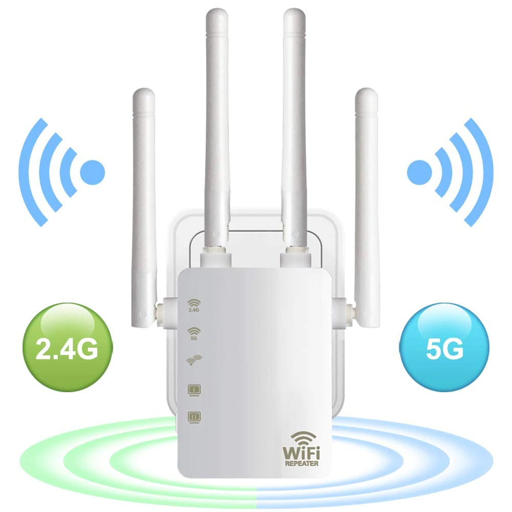 Wi-Fi Range Extender Wall Plug, Wireless Wi-Fi Signal Booster Repeater