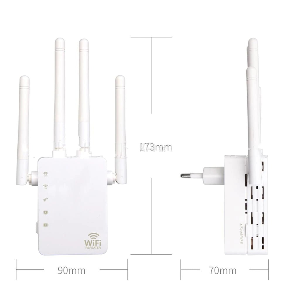 Wi-Fi Range Extender Wall Plug, Wireless Wi-Fi Signal Booster Repeater