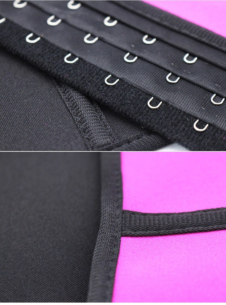 Latex Waist Trainer Velcro Fitness Belt Ab Slimming Zipper Neoprene