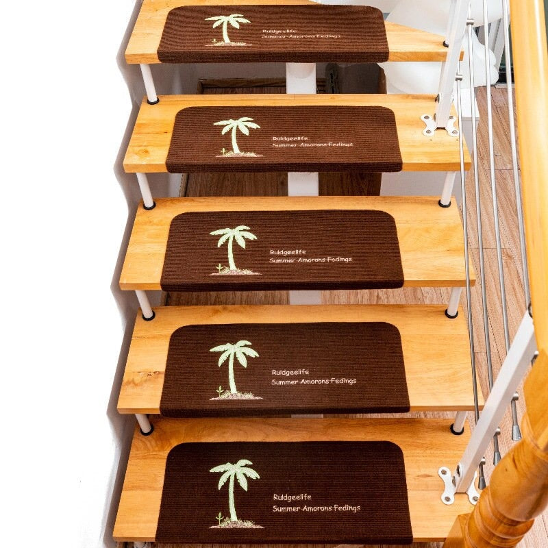 Set of 2 Non-Slip See Through Carpet Stair Treads