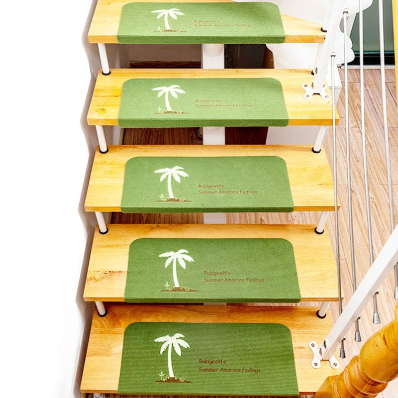 Set of 2 Non-Slip See Through Carpet Stair Treads