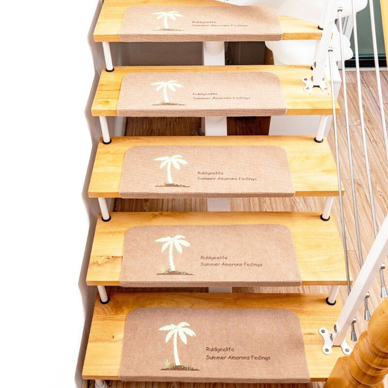 Set of 2 Non-Slip See Through Carpet Stair Treads